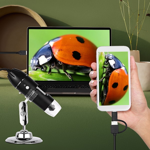 Zoom Mikroskop USB Handhållen & Skrivbordsförstoringsglas, ZQKLA