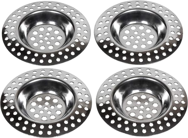 4x Afløbsfilter ALLE AFLØB 10g, hårafløbsfilter bruser, ZQKLA