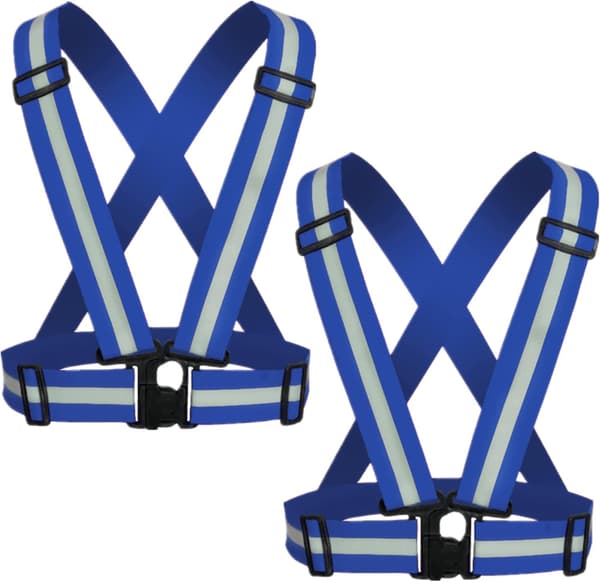 Reflekterande Säkerhetsväst - 2-pack Justerbar Hög V,ZQKLA