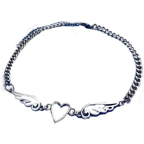 Ängelhjärta Ving Choker Gotisk Indie Y2k Uthållig Pe,ZQKLA