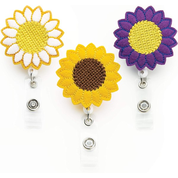 Blomstermärkesrulle - 3-pack - Hållare för solrosmärke - Sjuksköterska ,ZQKLA