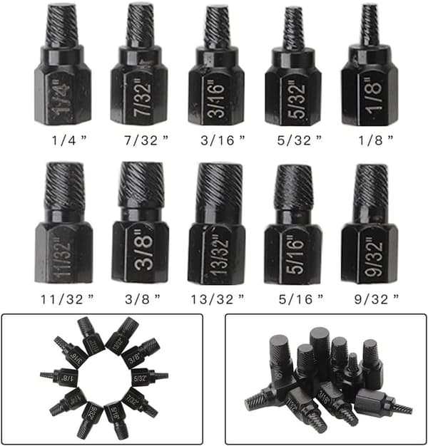 10-delad Multi-Spline Hex Skruvutdragare Set, ZQKLA