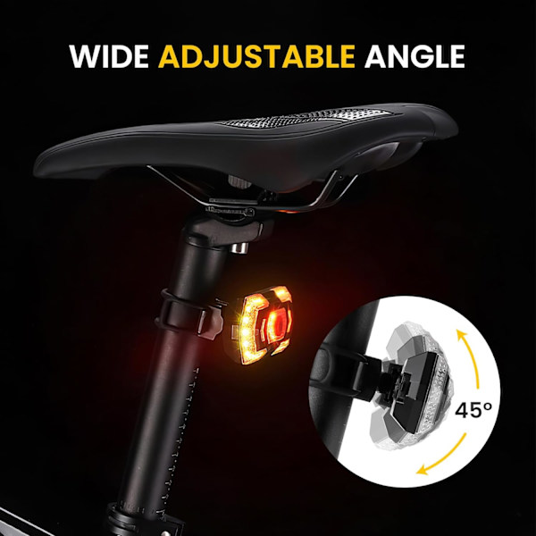 Cykelbaklykta med Blinkers, Baklykta för Cykel med Wi,ZQKLA