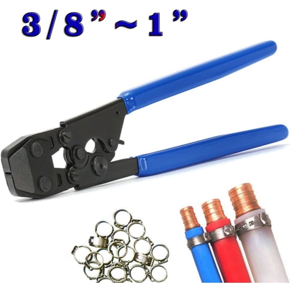 Pex Cinch Clamp festeverktøy fra 3/8" til 1", Pex Cinch Cri, ZQKLA