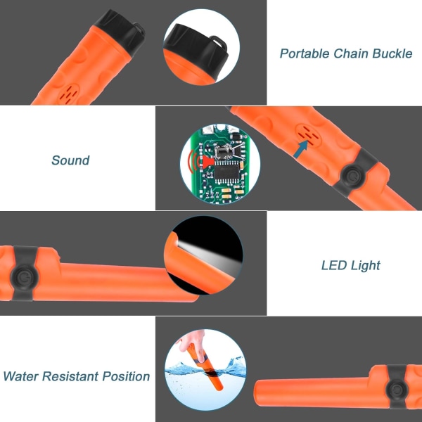 Pin pointer Vannbestandige metalldetektorer med hylster Tre,ZQKLA