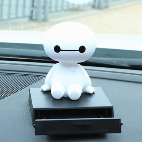 Sød Baymax Dukke Der Ryster Hovedet Med Base & 360 Graders Rotation, ZQKLA
