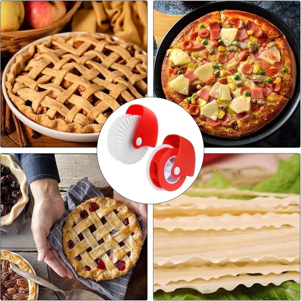 2-pack Deghjulsset, Pizzaskärhjul, Plastvalsset, ZQKLA
