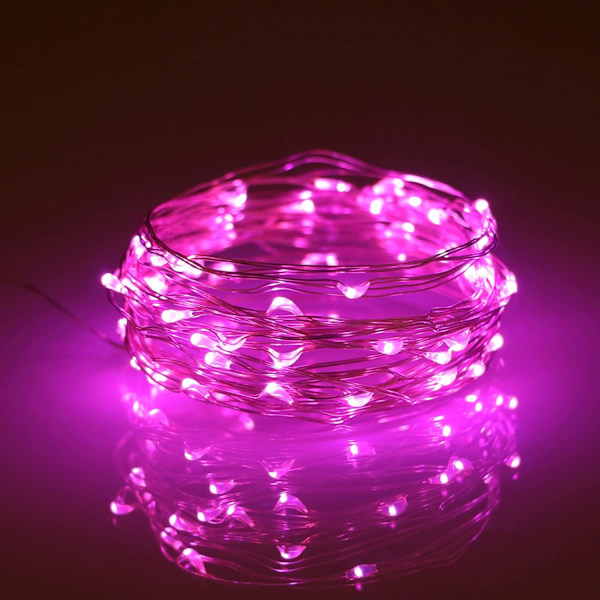 Batteridrivna 6.6Ft/2M 20 LED-ljusslingor Blinkande Chris,ZQKLA