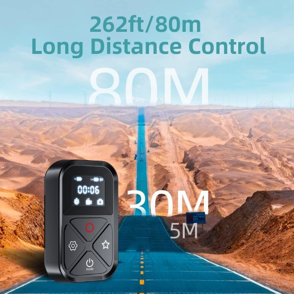 Smart Trådløs Fjernbetjening til GoPro Hero 11/10/9/8 Black, ZQKLA