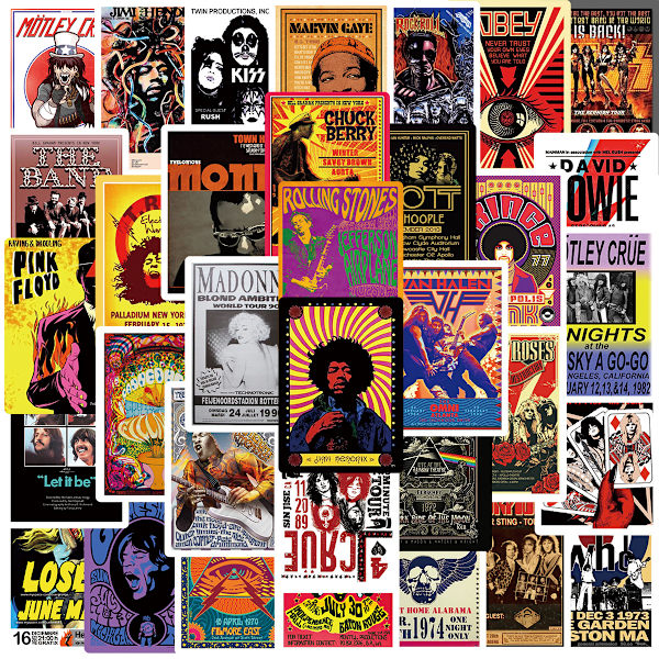 150 rock-musiikin graffititarraa
