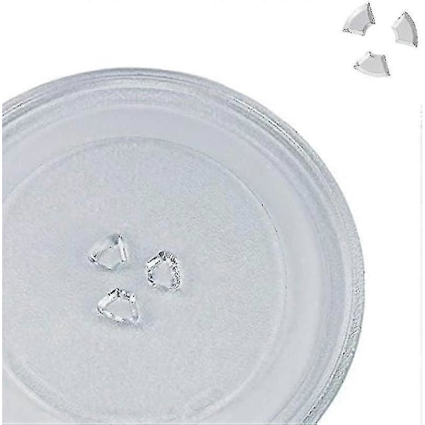Universell Mikrobølgeovn Dreietallerken Glassplate Med 3 Fester, 245 Mm Z