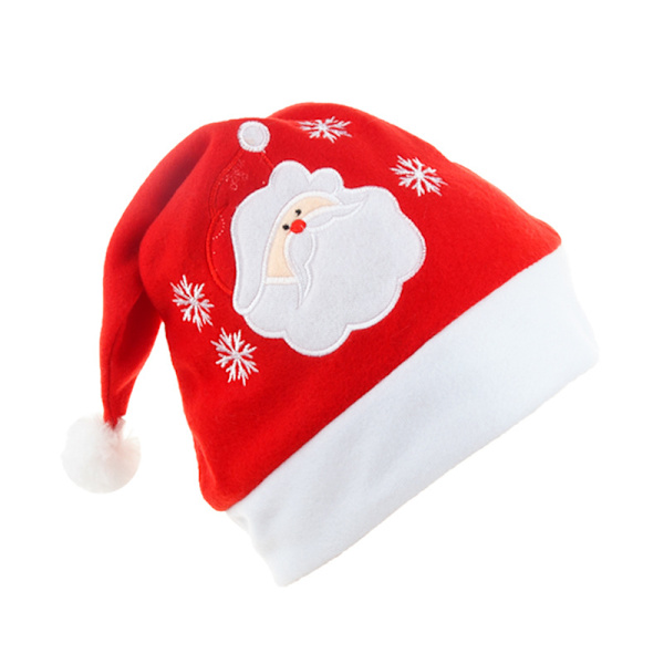 Julemandshue, 3 stk Julehatte i Plys, Voksen Traditionel, ZQKLA