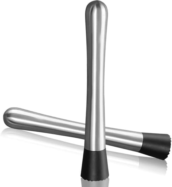 Is Muddler, 25CM Cocktail Muddler i rustfrit stål, Bar Cockta, ZQKLA
