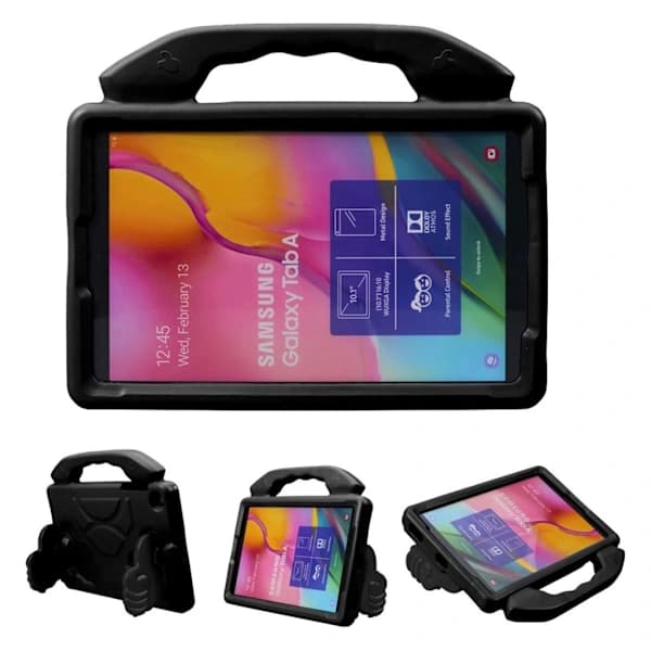 Samsung Galaxy Tab A 10.1 (2019) iskunkestävä EVA-kotelo - Musta Musta,su