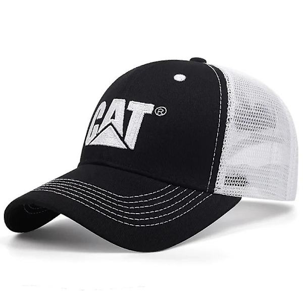 Ny trendig CAT-broderad mesh-keps för män och kvinnor, solhatt, truckerkeps
