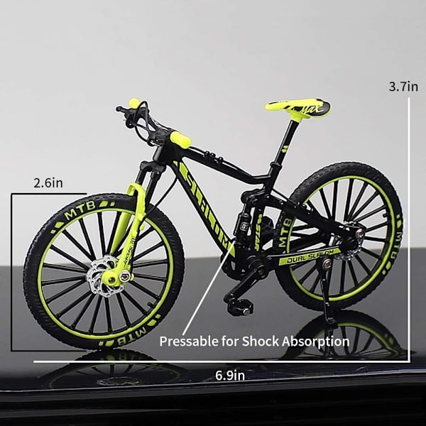Alloy Mini Downhill Mountain Bike Legetøj, Die-cast BMX Finger Bike M