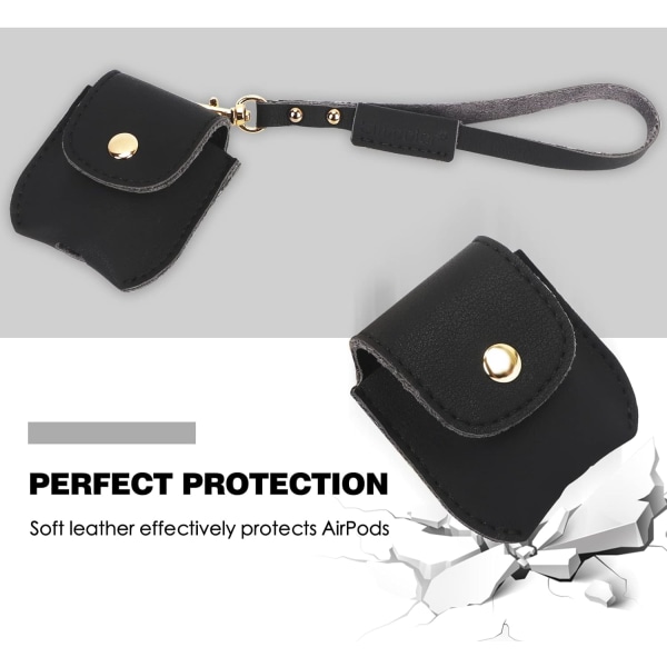 Designet til Airpods etui (3. generation), Premium PU Læder, ZQKLA