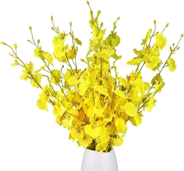 Kunstige orkideer Silke Fake Blomster i Bulk, 10 stk, ZQKLA