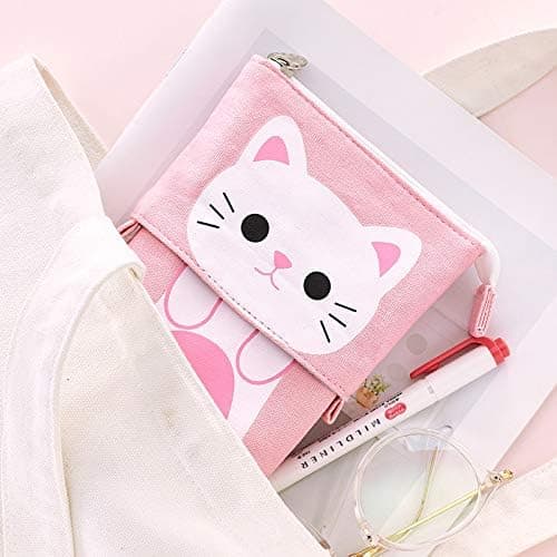 Pencil Pen Case Pouch Box Organizer med Stor Kapasitet, Stor Oppbevaring
