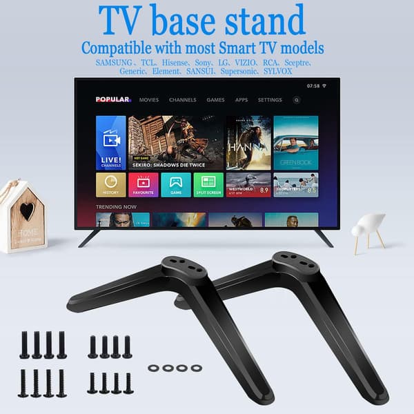Universal TV-stativbein, bordstativbase, erstatningsbein