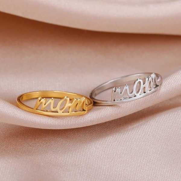 Mors Dags Ringe Ring til Mor Ring til Moder Ring til Datter, ZQKLA