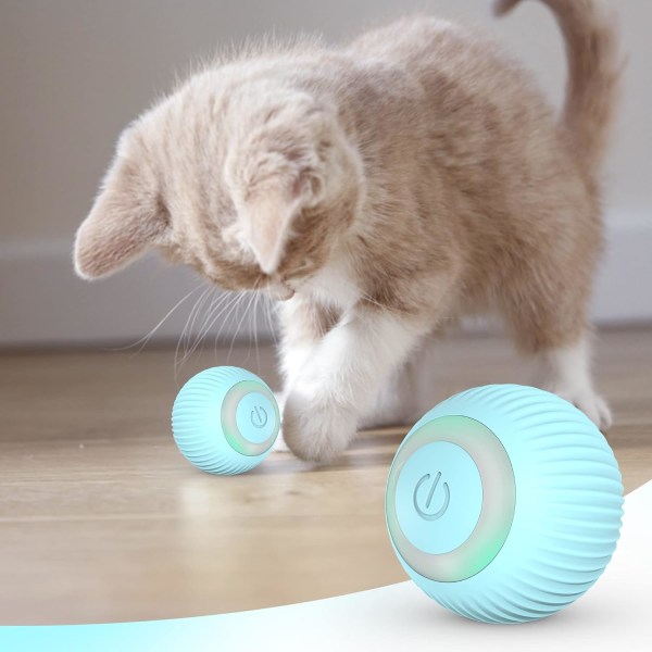 Katteleker, katteball med LED-lys, Interactive Cat T, ZQKLA innendørs