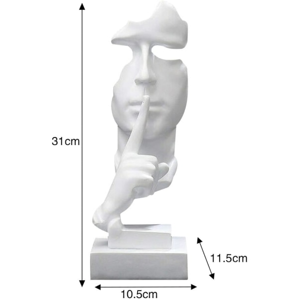 Stilhed er Guld Statuette - Abstrakt Harpiks Skulptur - Sil,ZQKLA