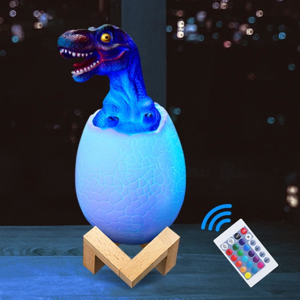 Dinosaur leksakslampor, Dinosaur Night Light för barn, RGB 16 Co, ZQKLA