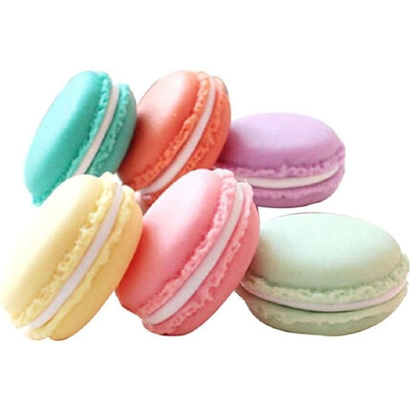 (Mini, Blandet Farve) 6 stk Farverige Mini Macaron Formet Opbevaring, ZQKLA