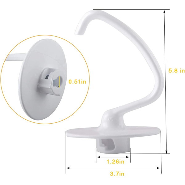 K45DH Degblandare Ersättning Kompatibel med Kitchen-Aid K45,ZQKLA
