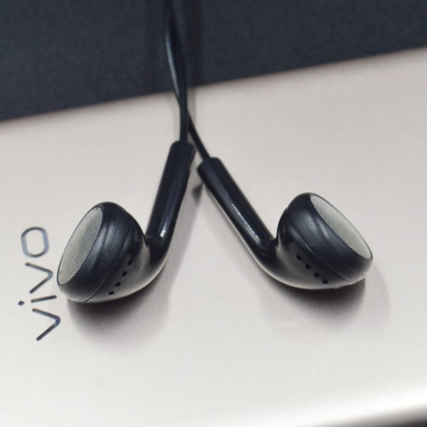 Ørepropper med ledning, mikrofon og 3,5 mm-kontakt black