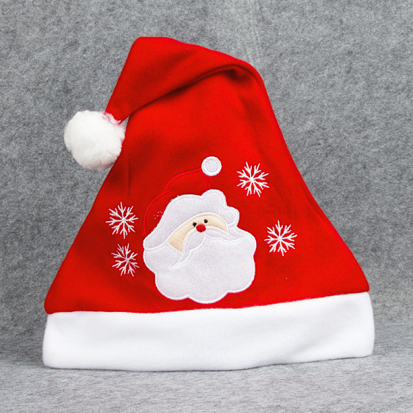 Julemandshue, 3 stk Julehatte i Plys, Voksen Traditionel, ZQKLA