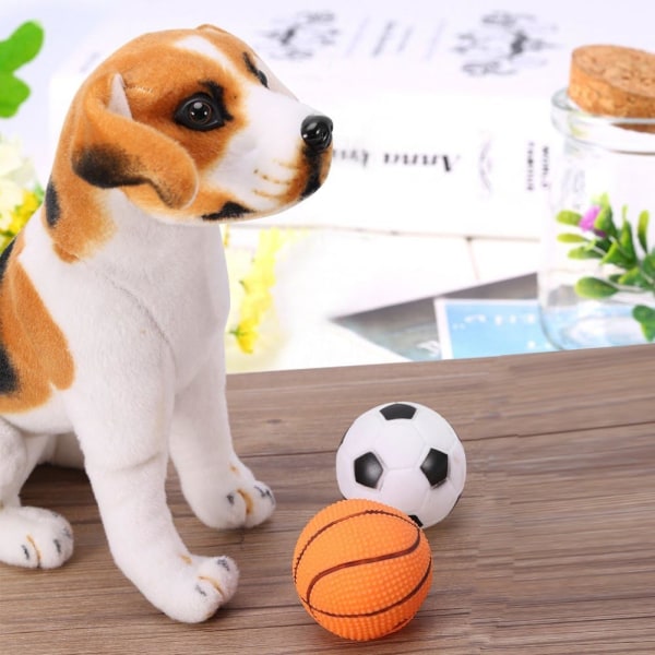 Ljud Tuggboll Träningsleksak Hundboll Piperig lekleksak för hund Pe