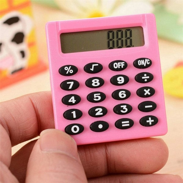 Mini Portable Pocket Calculator för skola, barn, hem, offi, ZQKLA