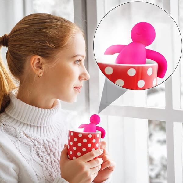 2 stk. te-infuser til løs te, sød finmasket te-si, ZQKLA
