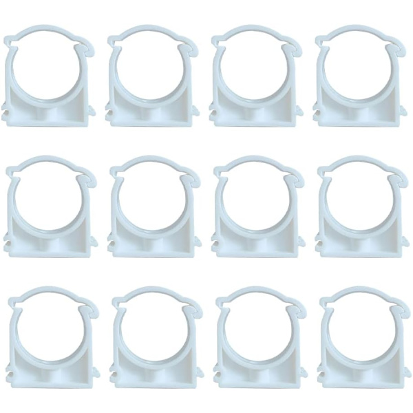 12-pakks slangeklemme med indre diameter 40 mm, enkelt diameter, Plas,ZQKLA
