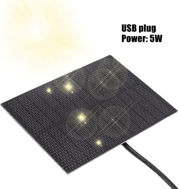 Lite solcellepanel 5V solcellepanel 5W Mini lettvekt, M,ZQKLA