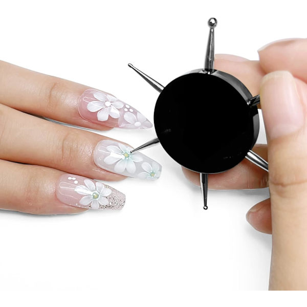 UV Gelmålning Nagelsalong Cirkelprickverktyg Skiva Nagelverktyg, ZQKLA