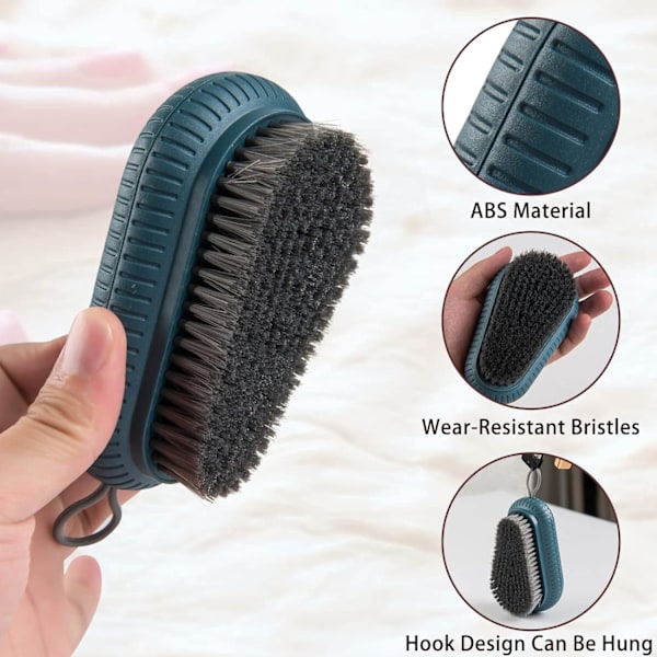 2 Nagelborstar för Handnagelrengöring, Kraftig Nagelborste, ZQKLA