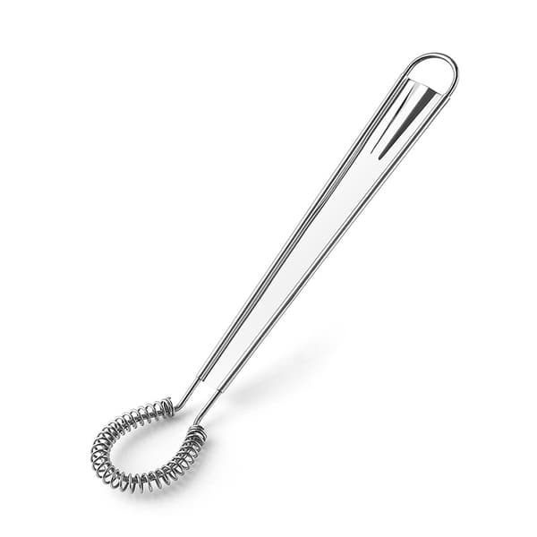 Spiral Kök Visp Magisk Sked Rostfritt Stål Wick Frihands Be