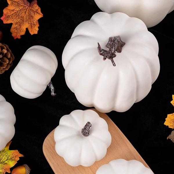 Thanksgiving Dekorationer Faux Pumpor, Set med 12 Skum Lint ,ZQKLA