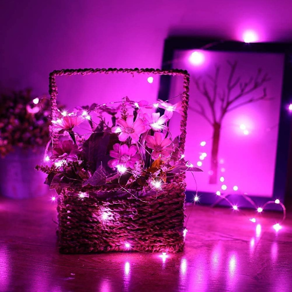 Batteridrivna 6.6Ft/2M 20 LED-ljusslingor Blinkande Chris,ZQKLA