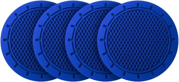 Bilkopphållare-underlägg, 4-pack 2,75 tum i diameter Halksäker Universal