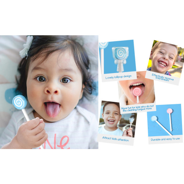 4-Pack Silikon Tongue Cleaner Barnetungebørste Baby ,ZQKLA