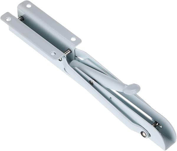 Set med 2 väggmonterade hyllfästen - Vit - Metall - Triangulär - ,ZQKLA