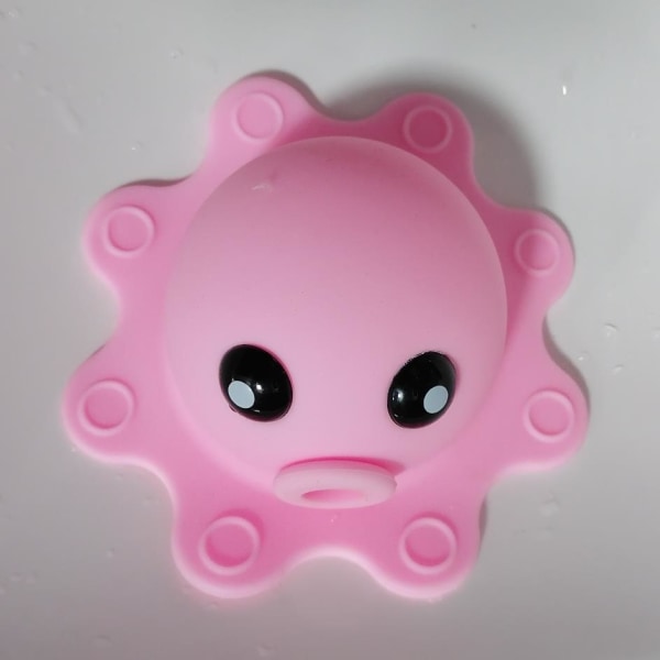 （Pink）Sødt overløbsdæksel til badekar med sugekopper B,ZQKLA