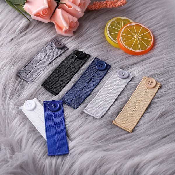 12 stk. Justerbare Elastiske Livviddeforlengere, Elastiske Bukseforlengere, ZQKLA