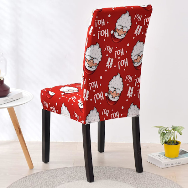 Jule Spisestuestoltrekk Sett med 4, Stretch Xmas Parsons, ZQKLA