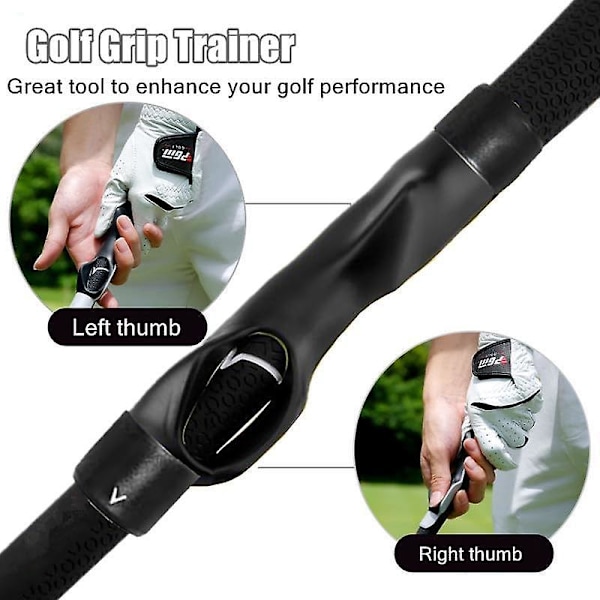 Golf-otteiden harjoitusväline, Golf-mailaharjoitusote Golf-swing-harjoitusote Harjoitusväline Asennon korjaus Golf-aloittelijoille, Musta
