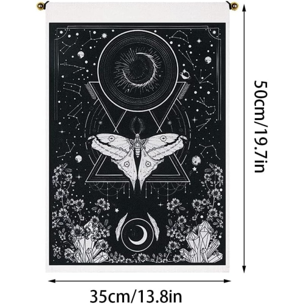 2 stykker Tarot-teppet, Månen Solen-teppet ,ZQKLA